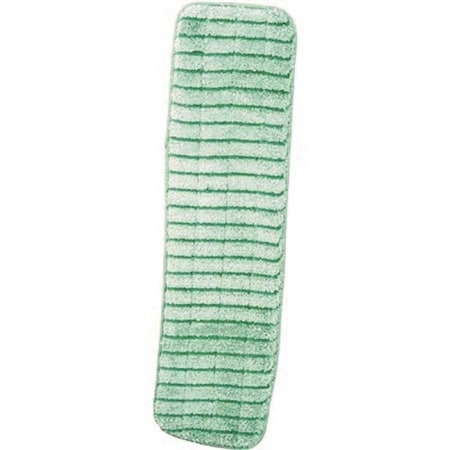 18 In. Green Scrubbing Microfiber Flat Mop Pad, 3PK